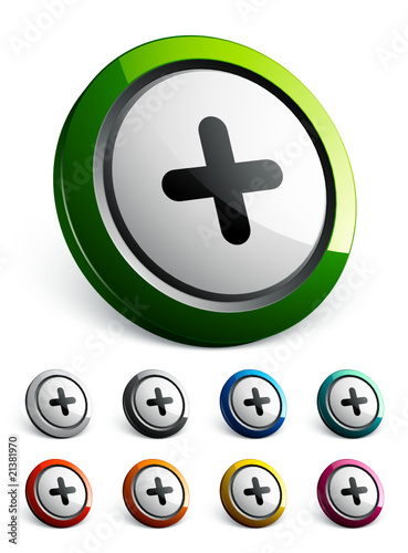 icône bouton internet plus / ajout