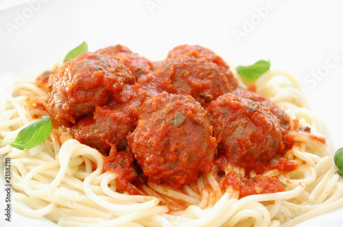 Spaghetti and meatballs