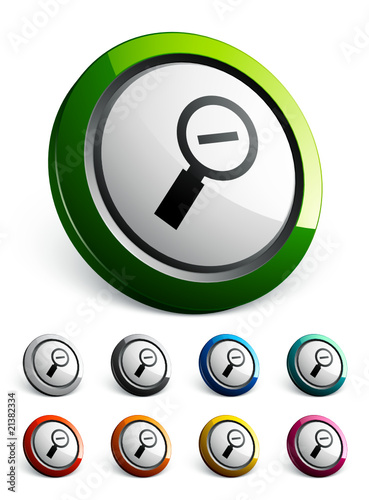 icône bouton internet loupe -