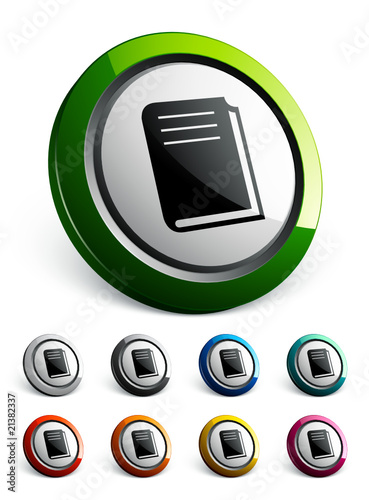 icône bouton internet livre