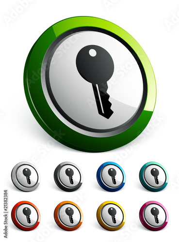 icône bouton internet clé