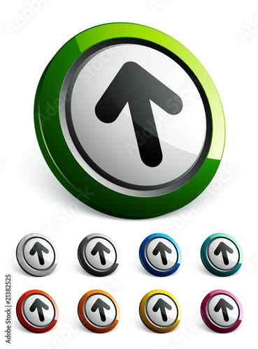 icône bouton internet flèche haut