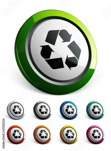 icône bouton internet recyclage