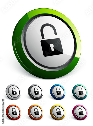 icône bouton internet cadenas