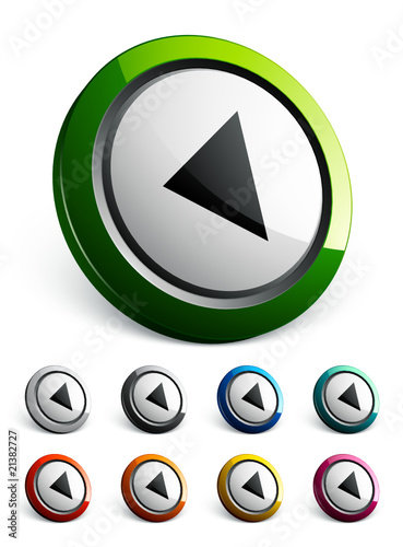 icône bouton internet flèche gauche