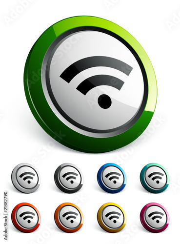 icône bouton internet rss wifi