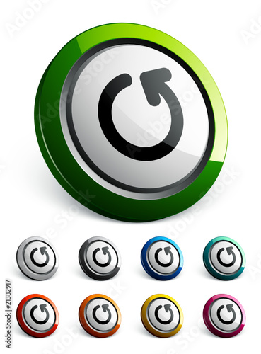 icône bouton internet flèche actualiser