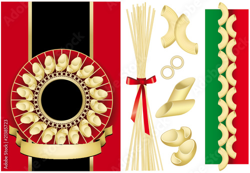 Pasta italiana e idea per packaging