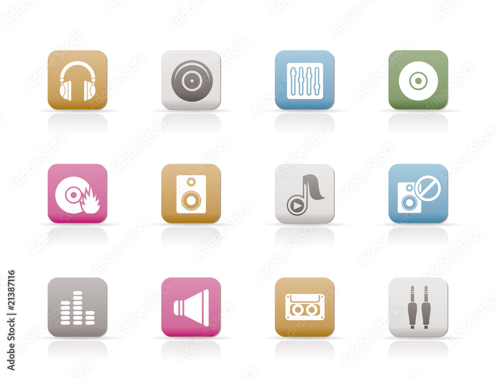 Music and sound icons - Vector Icon Set Music and sound icons - Vector Icon Set