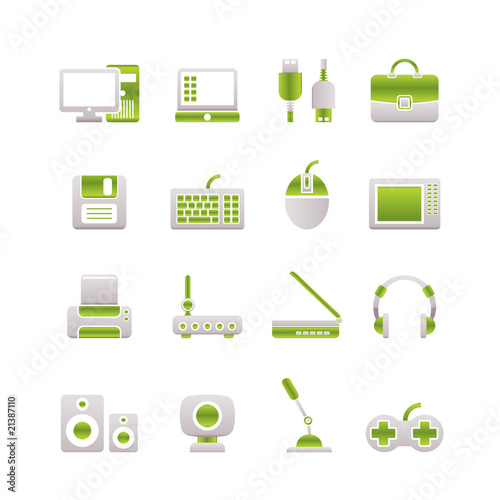 Computer equipment and periphery icons