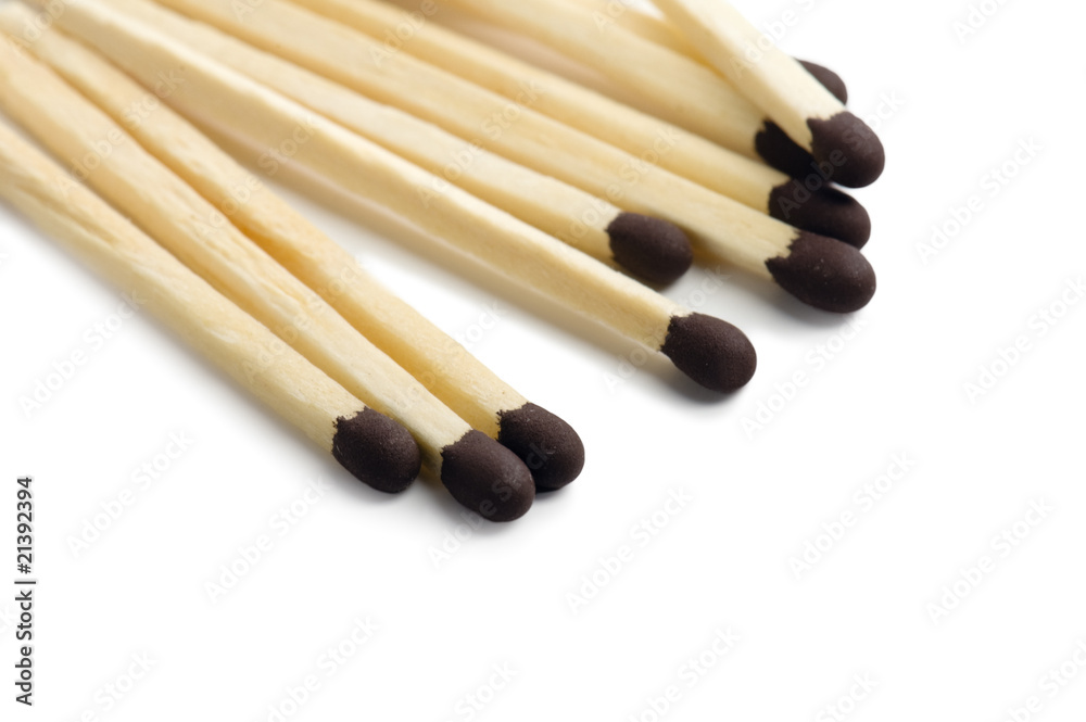 Matches isolated on white background Matches isolated on white background
