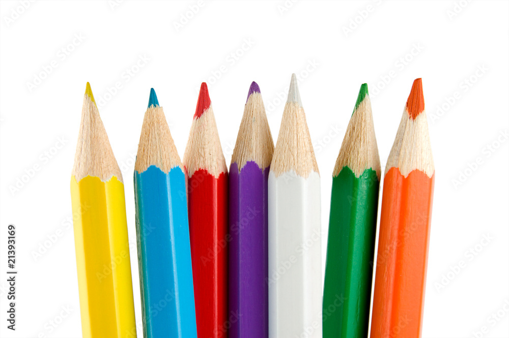 Fototapeta premium Crayons isolated