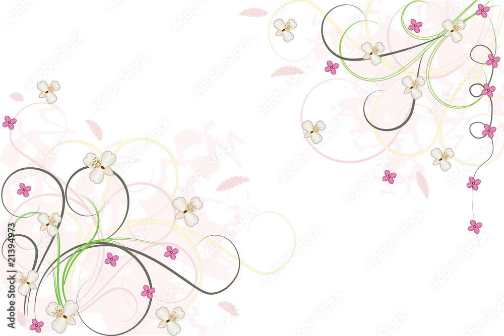 Abstract floral background, element for design, vector illustrat