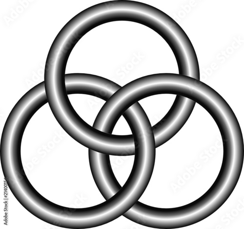Celtic wedding symbol, vector illustration