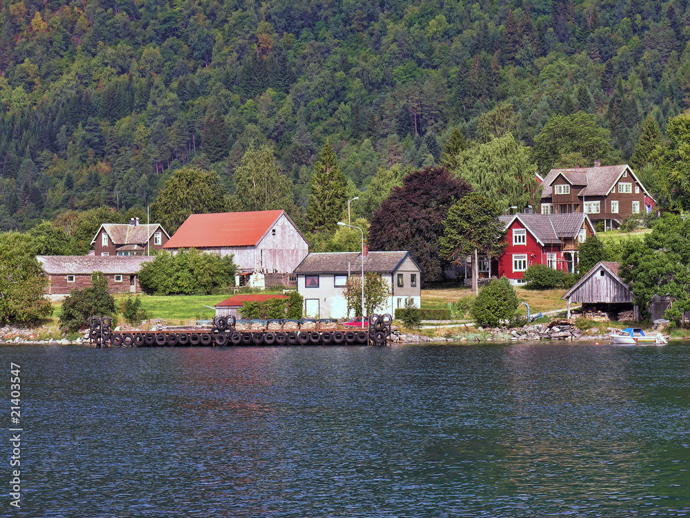 Obraz premium Norway Countryside during Summer