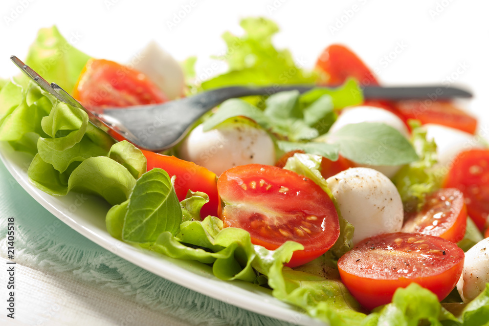 salad with tomatoes and mozzarella salad with tomatoes and mozzarella