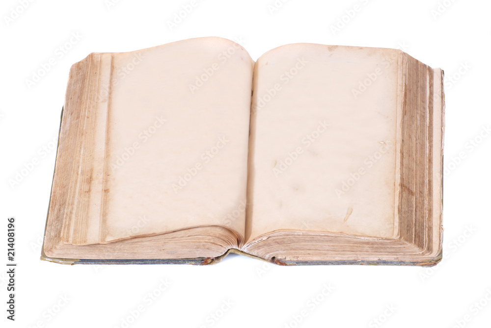 Open old book Open old book