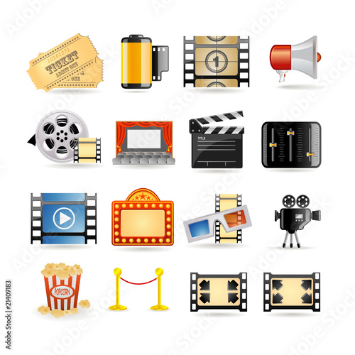 Movie icon set
