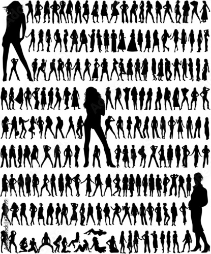 Big collection - fashion women's,vector