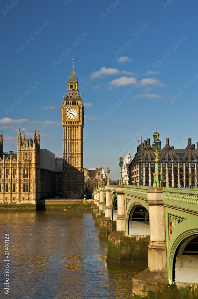 Big Ben and Westminster bridge