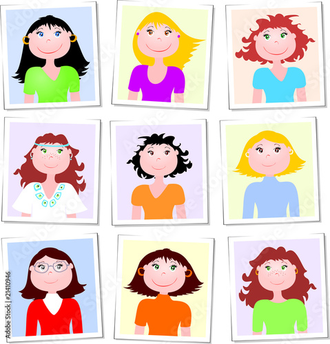 Fototessera - tipi femminili