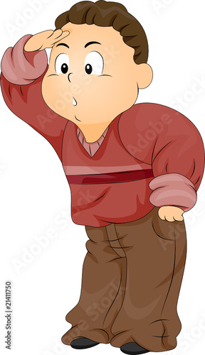 Child looking for something