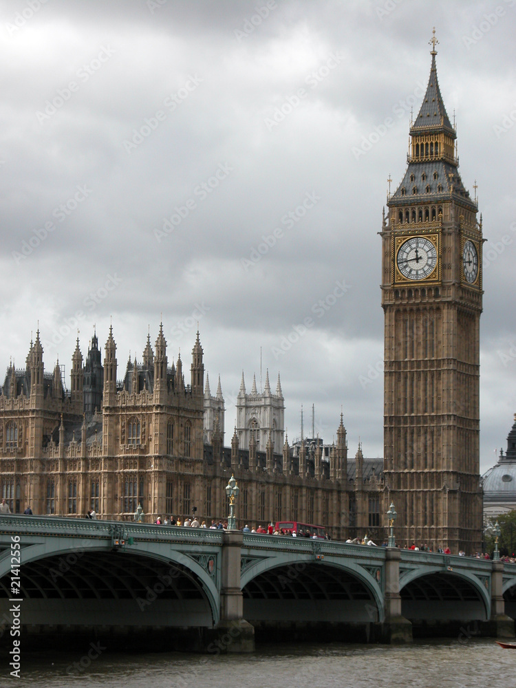 Obraz premium Big Ben by Westminster Bridge