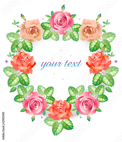 Frame roses