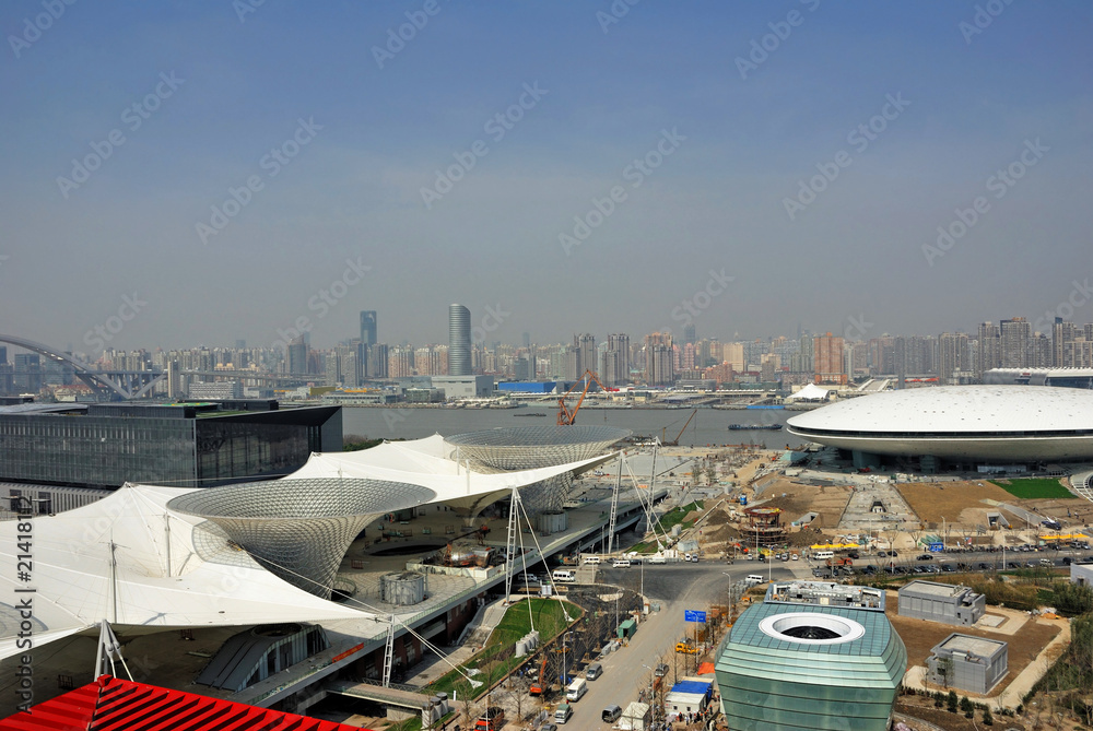 Naklejka premium China, Shanghai expo landscape
