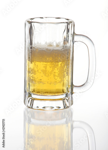 Half a glass of beer