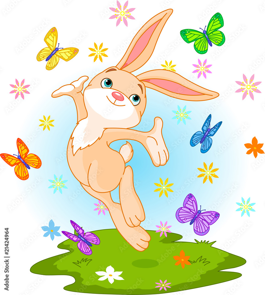 Fototapeta premium Spring bunny