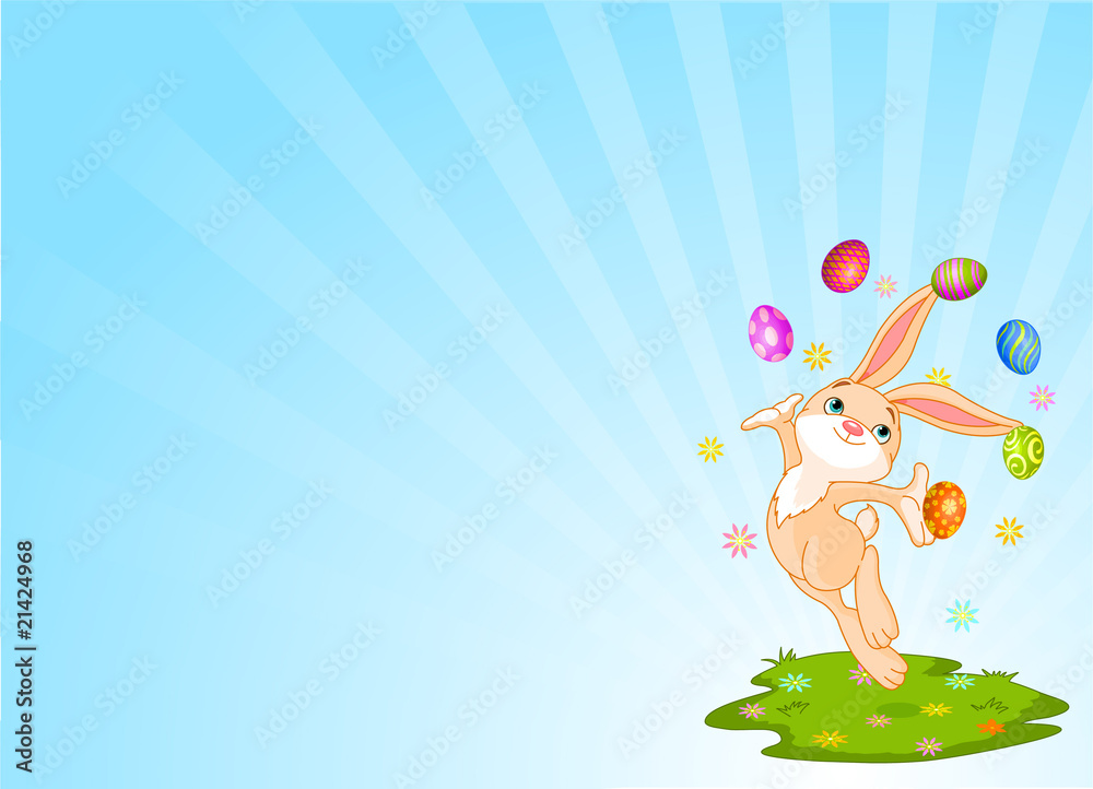 Obraz premium Juggling bunny