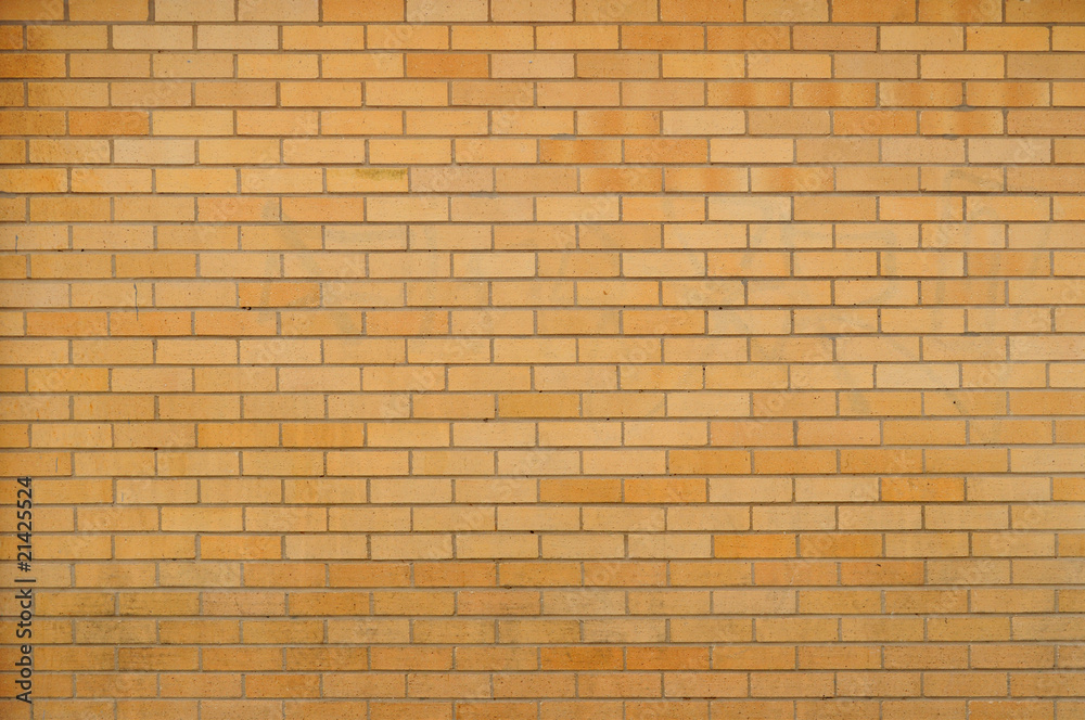 Wall with yellow bricks Wall with yellow bricks