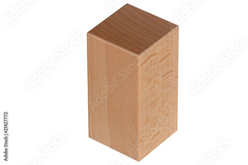 Quader Baustein aus Holz