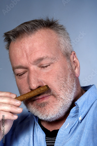 man with a cigar