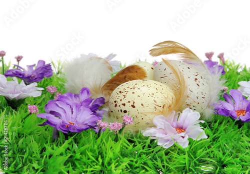 Ostereier auf Blumenwiese - easter eggs on flower meadow 46