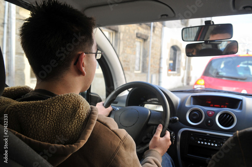 Billede på lærred La leçon de conduite