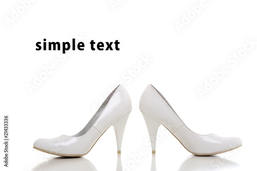 White woman shoes
