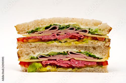 Turkey and salami sandwich