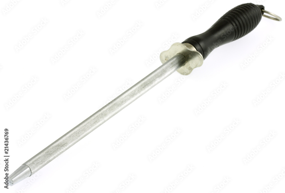 aiguiseur, fusil à aiguiser, fond blanc aiguiseur, fusil à aiguiser, fond blanc