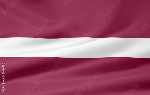 Flagge von Lettland photo