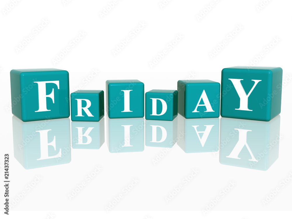 friday in 3d cubes friday in 3d cubes