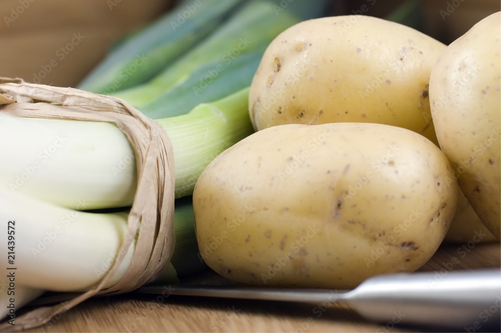 leeks and potatoes leeks and potatoes