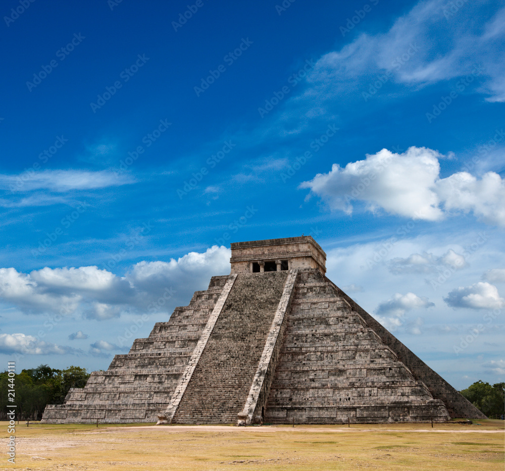 Mayan pyramid in Chichen-Itza, Mexico