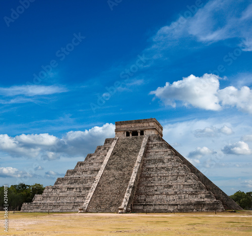 Mayan pyramid in Chichen-Itza  Mexico