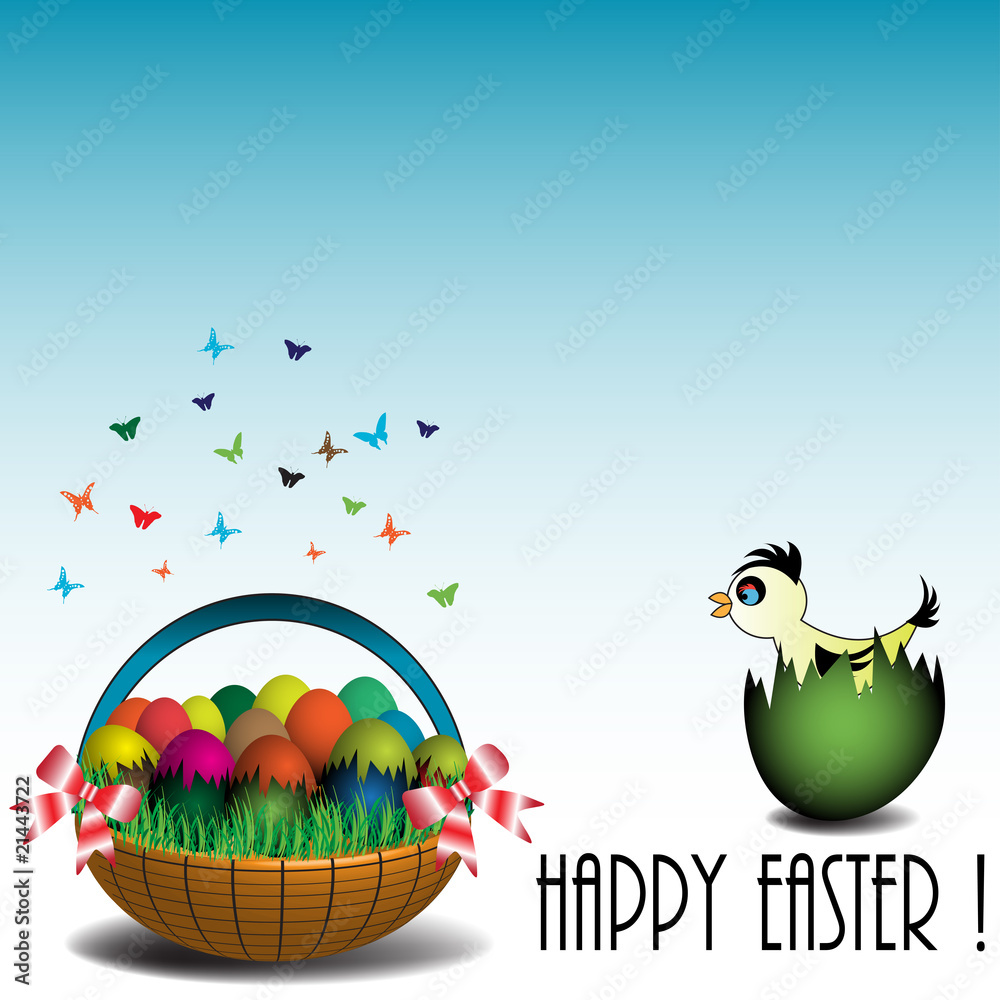 Naklejka premium Happy Easter