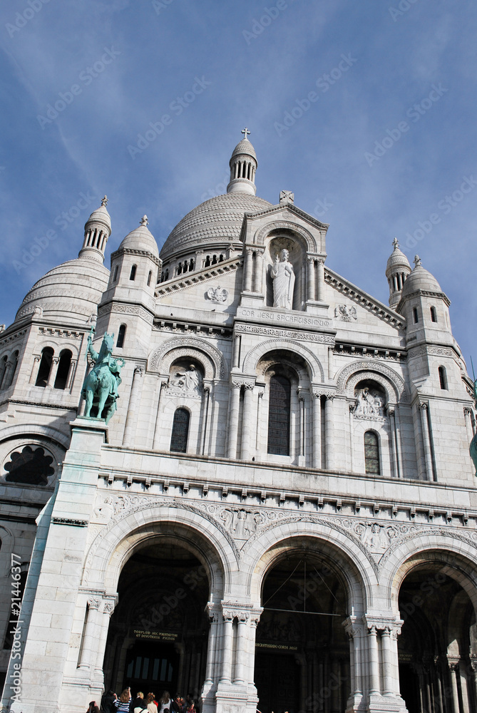 Entrée de la Basilique Sacré Coeur à Paris