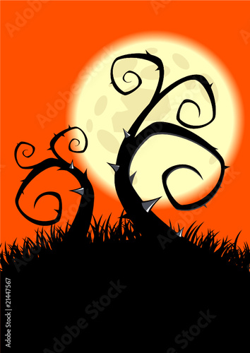 halloween hintergrund mond plakat poster