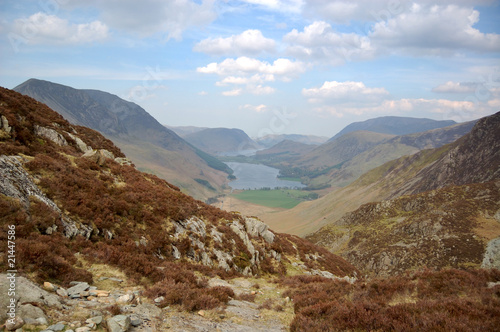 Buttermere and valley from Haystacks horiz