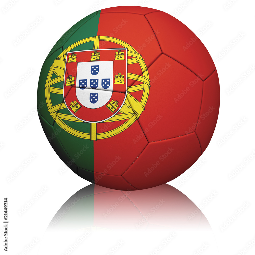 Obraz premium Portuguese Flag Football